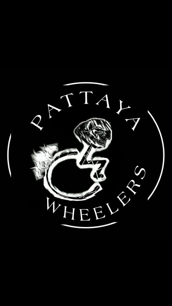 Sticker Pattaya Wheelers 
B&W